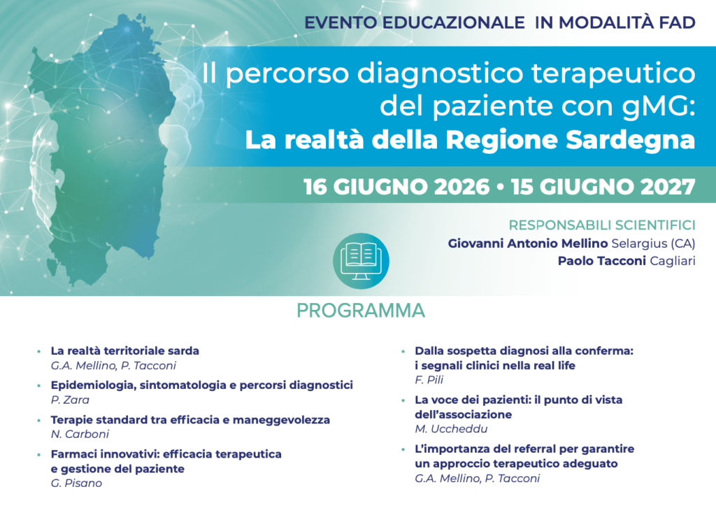 Il percorso diagnostico terapeutico del paziente con gMG: la realtà della Regione Sardegna